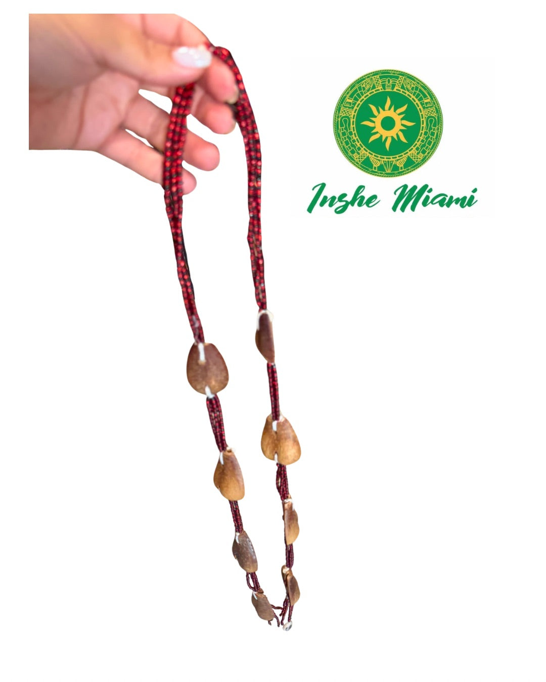 Opele Tradicional Nigeriano Rojo y Negro – Ekuele de Ifá | Inshe Miami