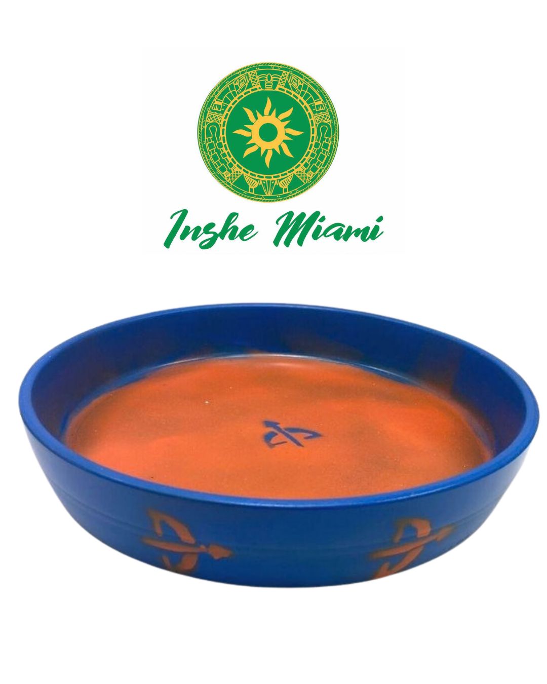 Plato de Oshosi Decorado 14" – Plato Artesanal para Altar