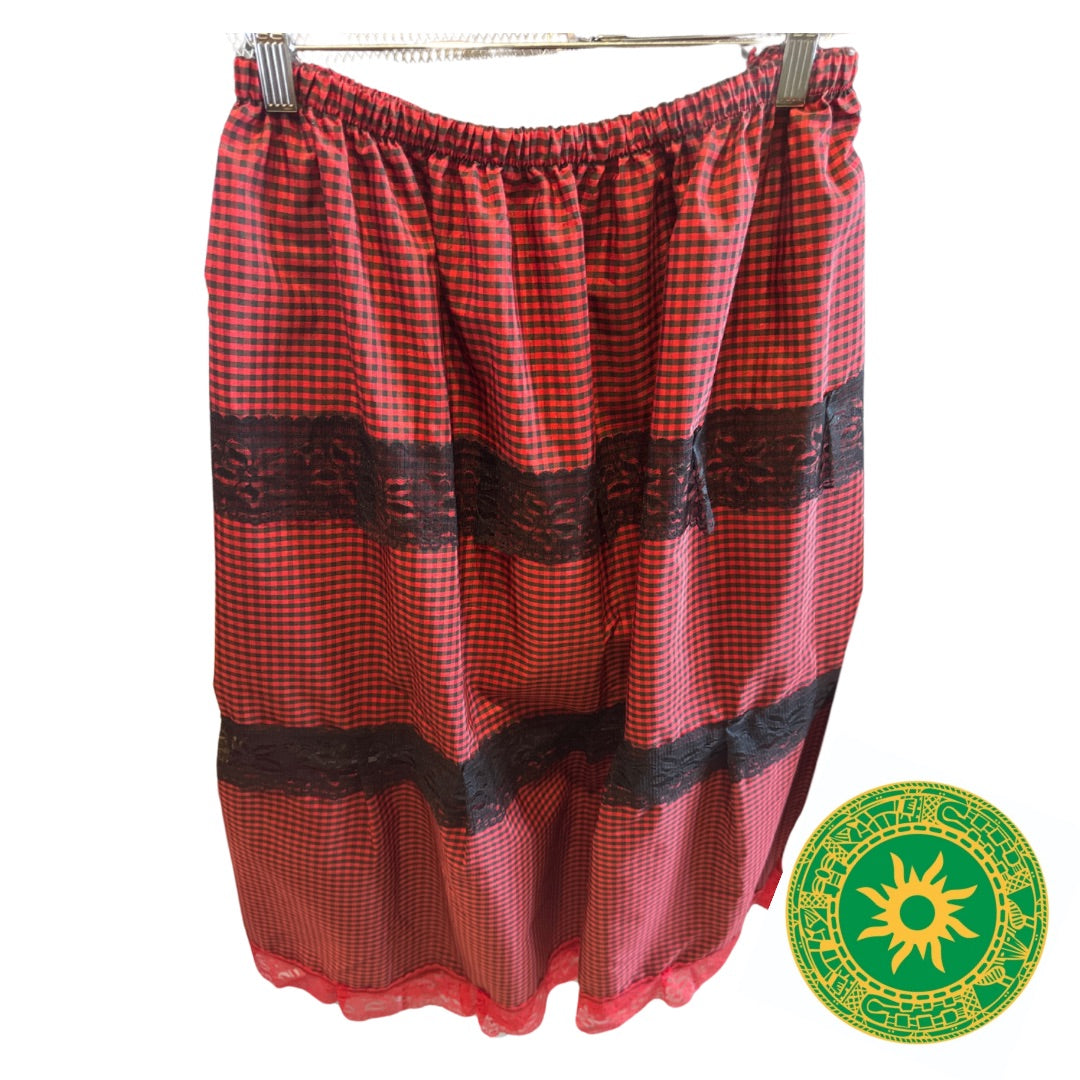 Saya vir Elegua-seremonies rooi en swart