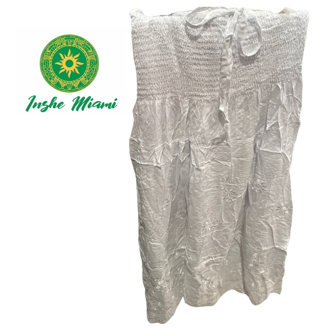 white thread skirt