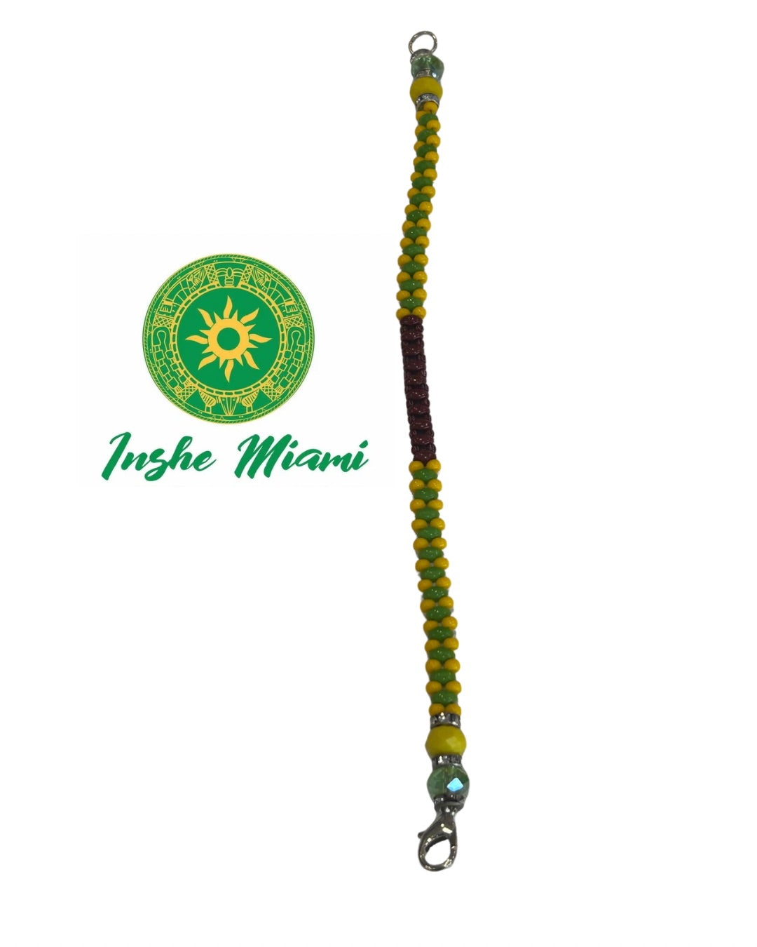 Ilde Plano de Orula con Oya – Pulsera Religiosa de Protección | Inshe Miami