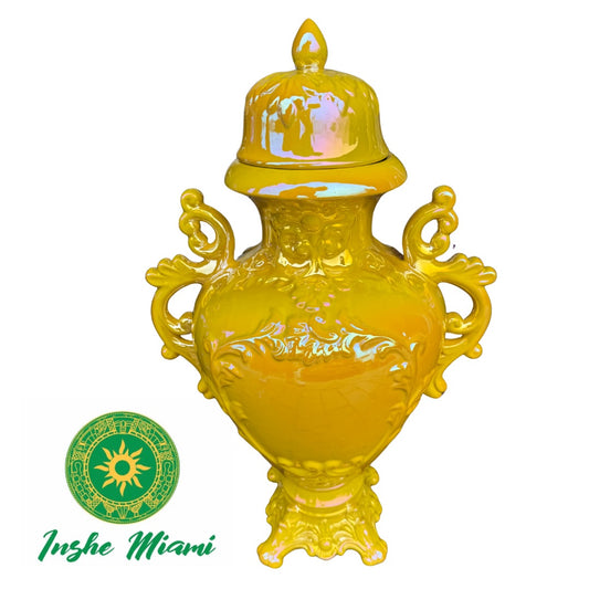 Potiches 24"/Potiche con Relieve 24" Tornasol (Para todos los Santos)