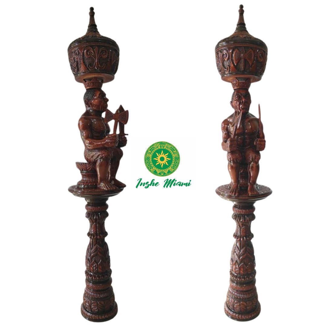 Set Chango Guerrero en Caoba – 70"
