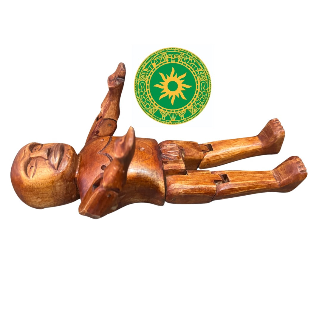 Agboran Muñeco Articulado de Madera