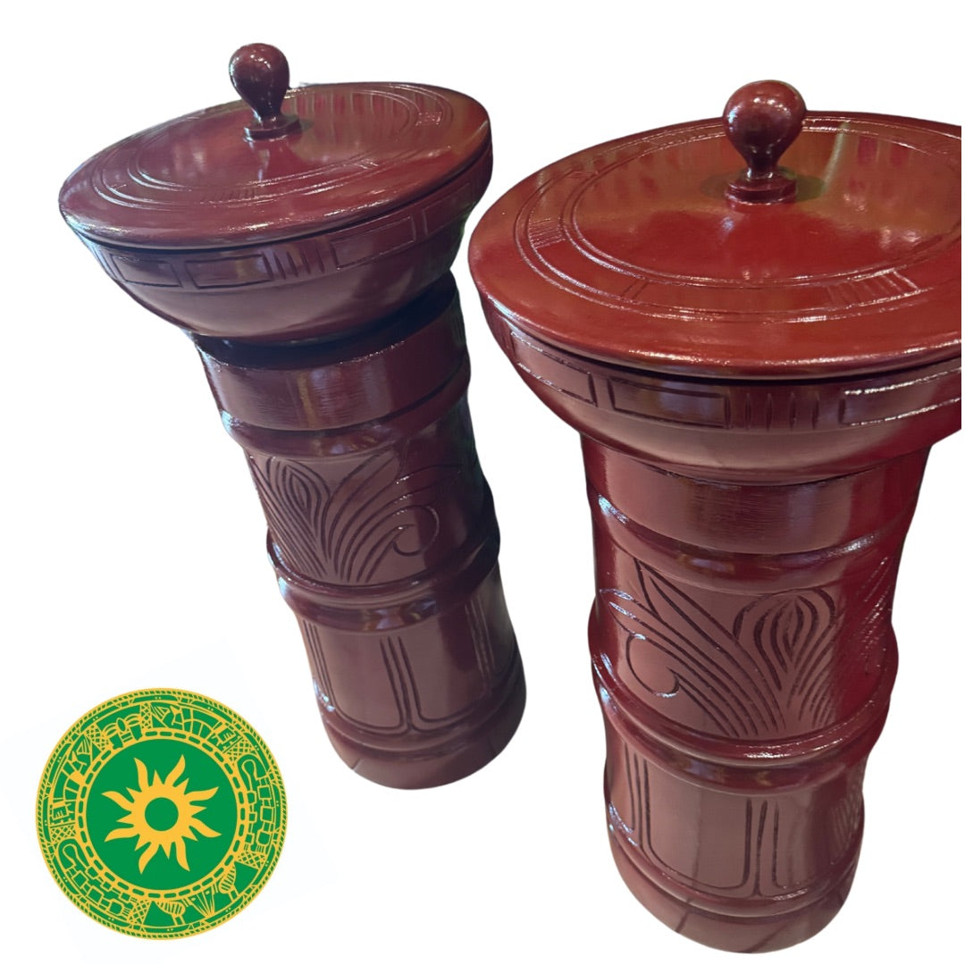 Pilon y Batea Tallados 100 % Madera