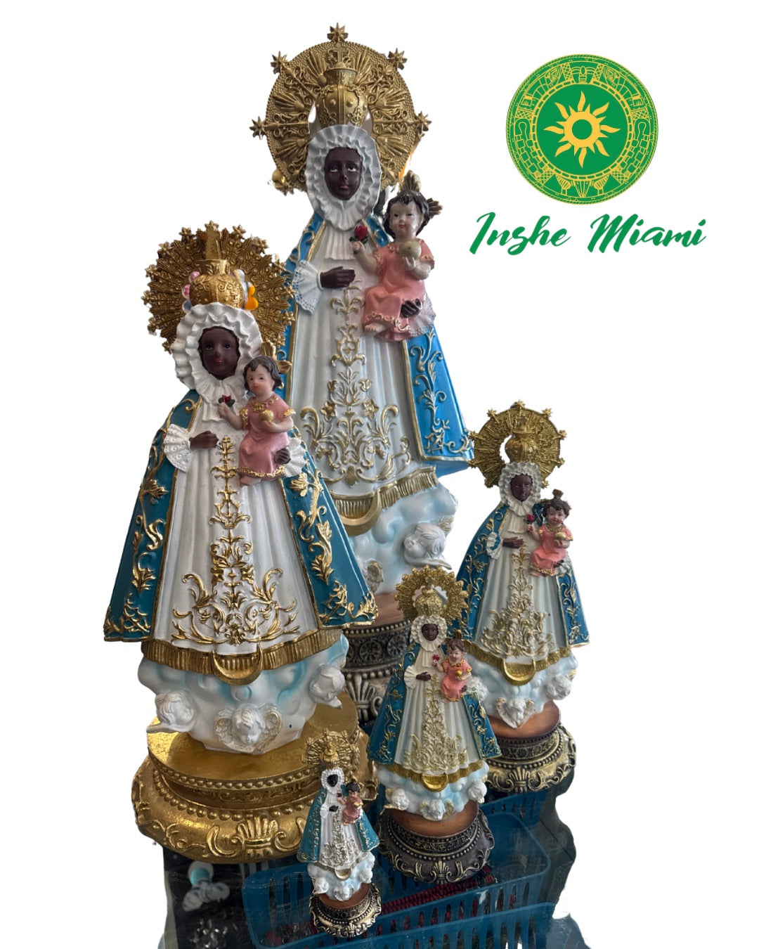 Imagenes Estatuas de la Virgen de Regla Modelo sin Brillo (Elige entre las opciones)