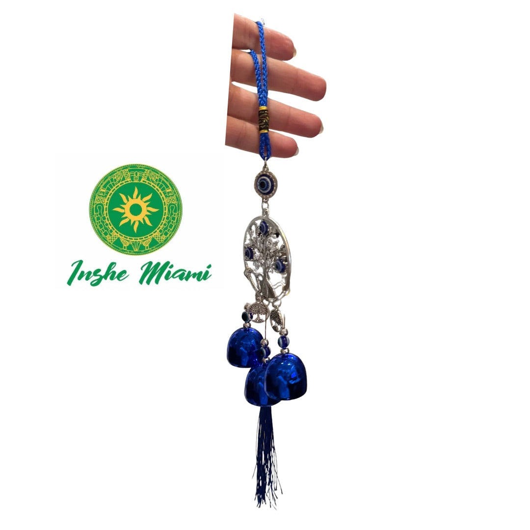 Colgante Arbol de la Vida con Ojos Azules