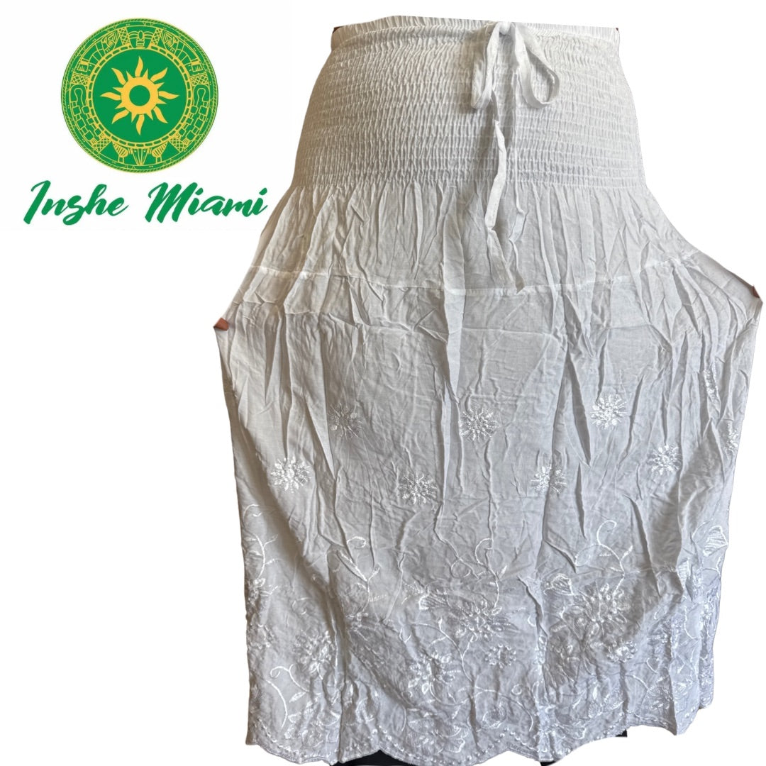 white thread skirt