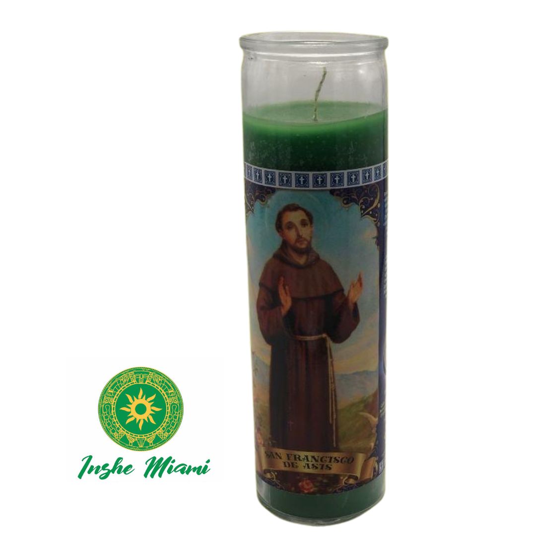 8” CANDLE FOR ORULA (SAN FRANCISCO DE ASIS)