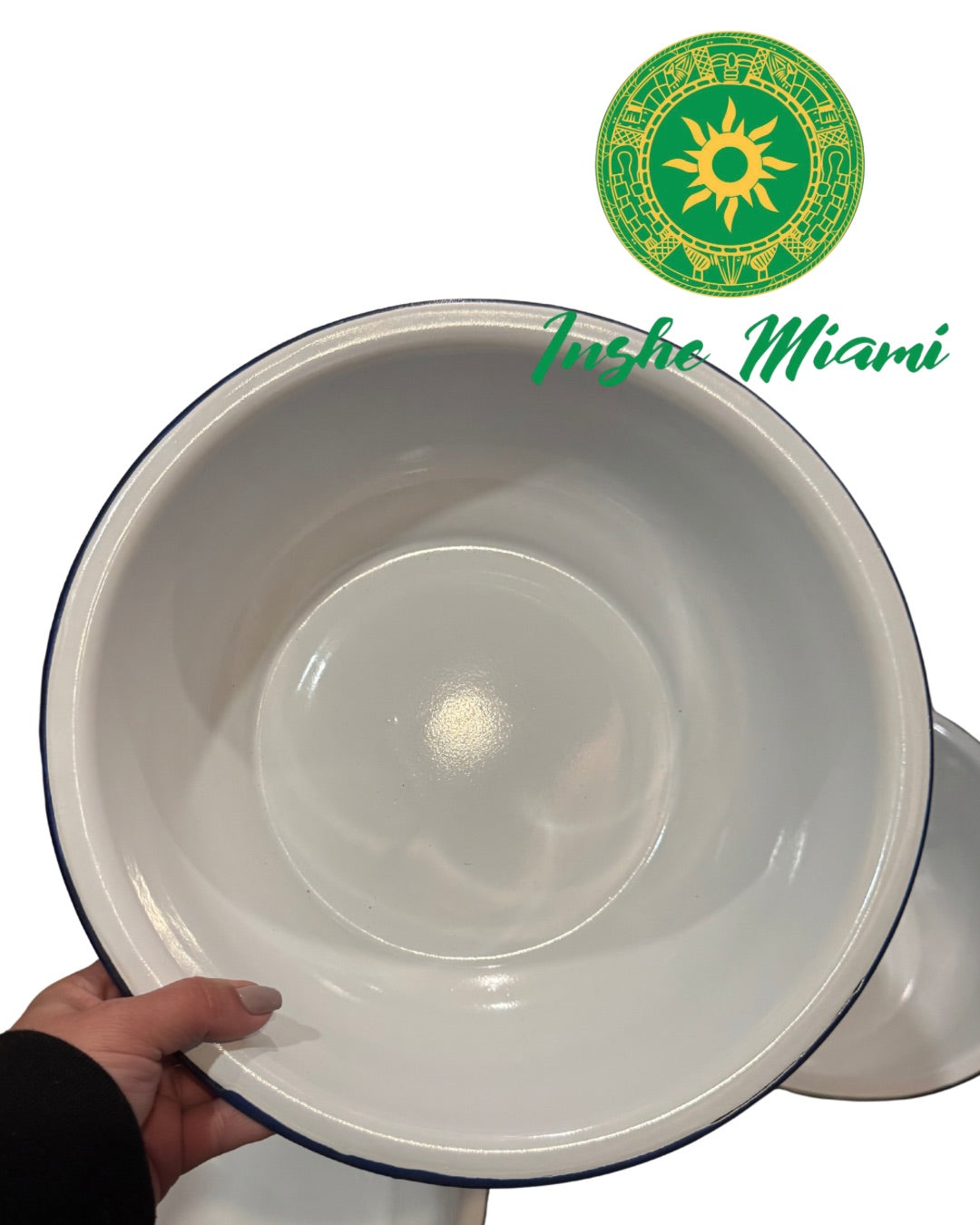 Traditional Metal Basin 12”–20” | For Santo Lavatories, Ifa, and Omiero Preparation