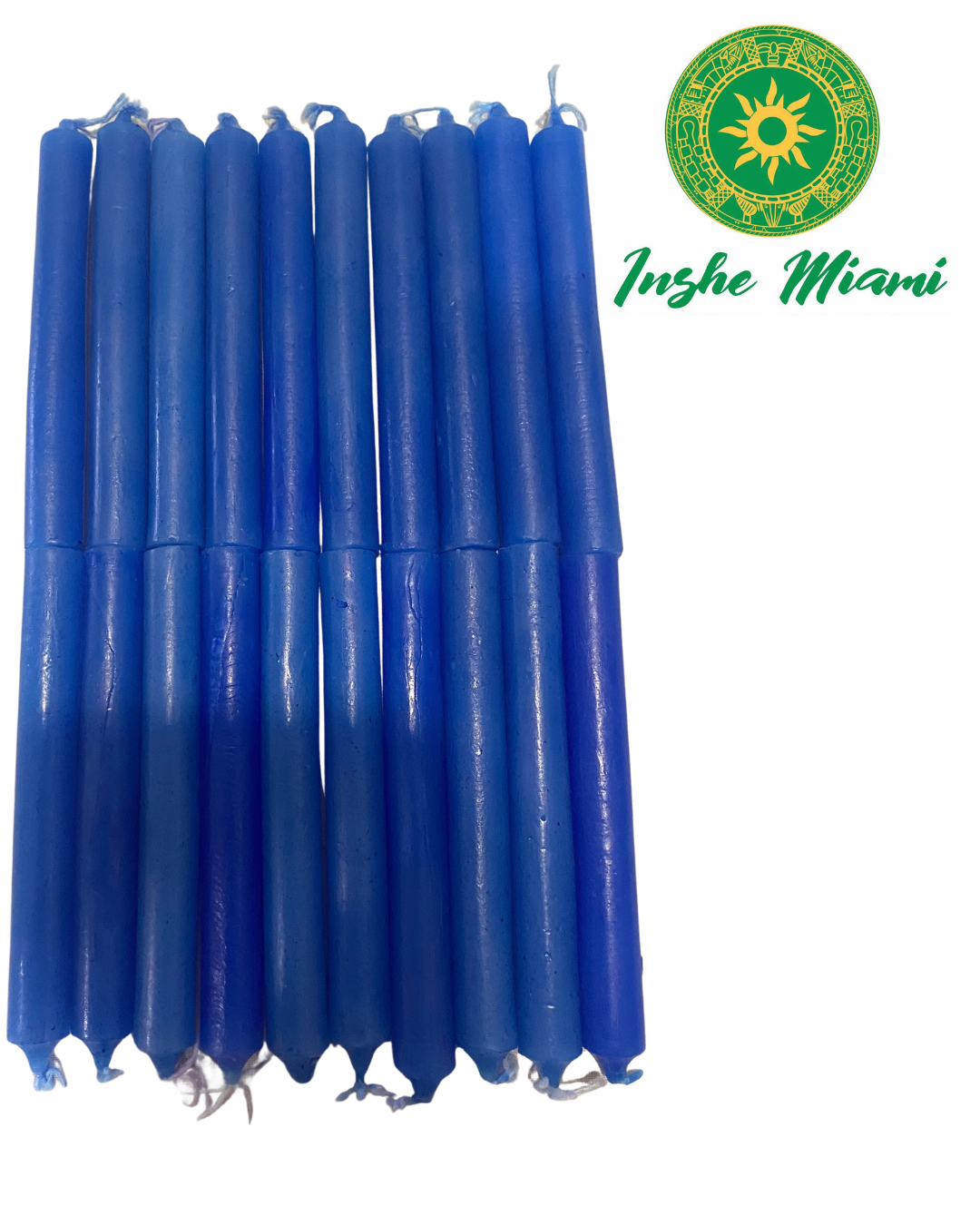BOX OF 20 4" BLUE CANDLES