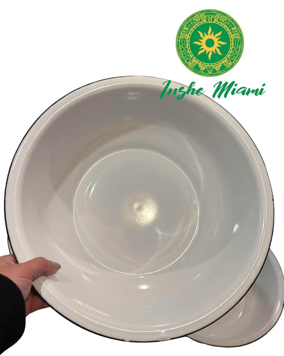 Palangana Metalica Tradicional 12”–20” | Para Lavatorios de Santo, Ifa y Preparación de Omiero