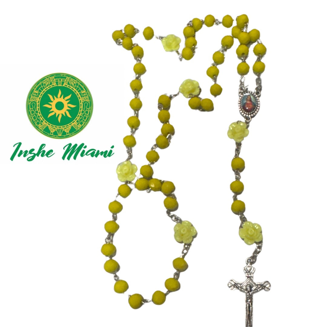 rosaries with flower
