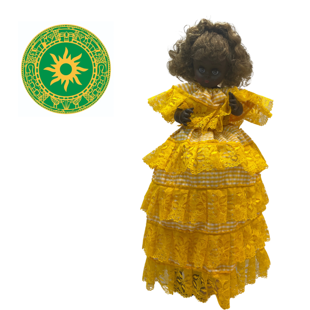 MEDIUM RUBBER DOLLS IN LONG LACE DRESSES