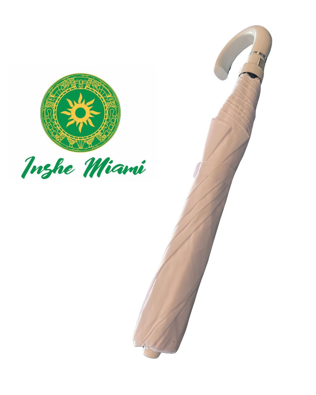 Sombrilla Blanca 21" – Sombrilla Espiritual y Decorativa | Inshe Miami