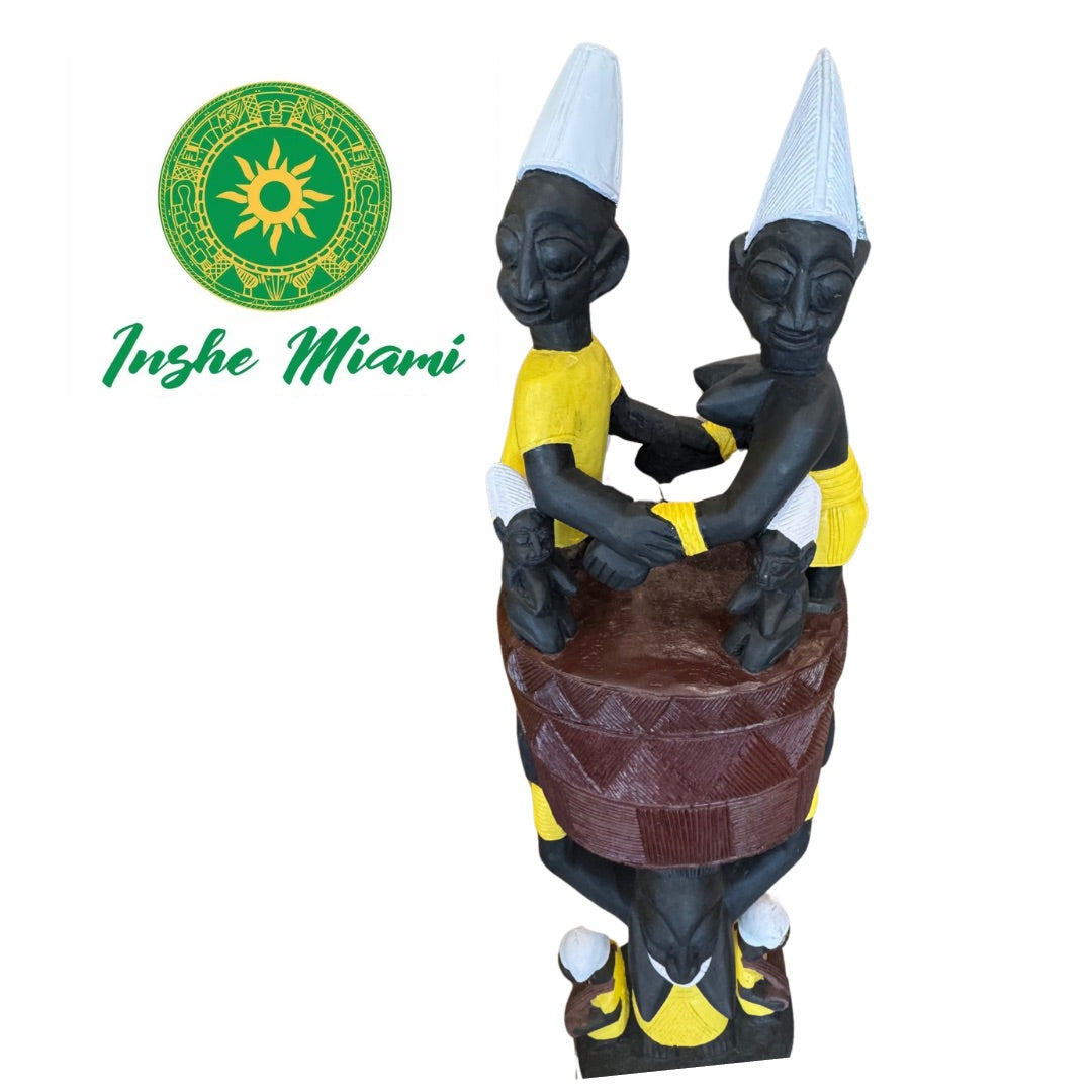 Ajere Tradicional Amarillo y Negro