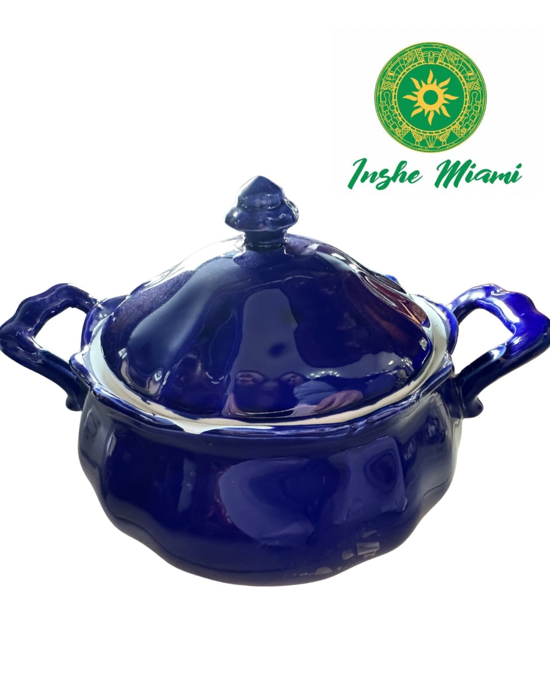 Plain White Soup Tureen 13” x 8” – For Aje, Ifa, and Obatala | Plain Design Without Ornaments