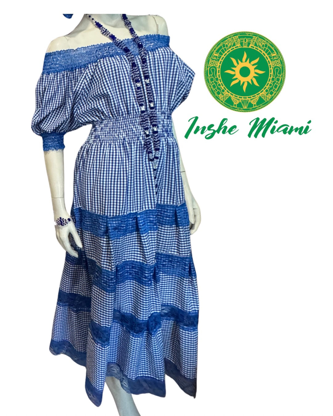 VESTIDO DE GINGA AZUL