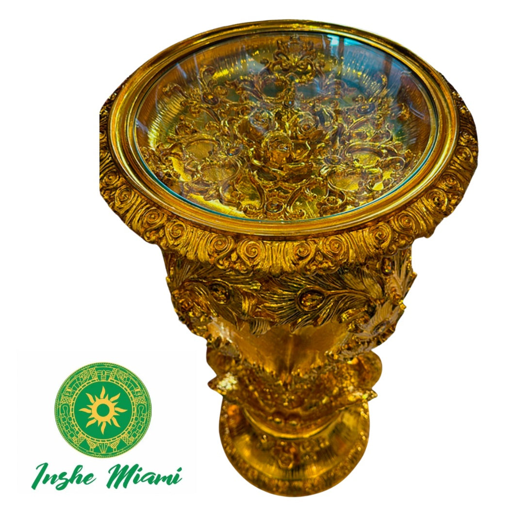 Pedestales con Cristal con Forma de Corazon