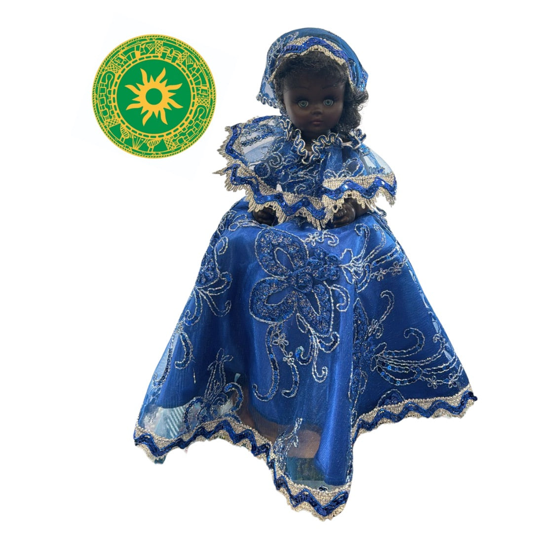 MUÑECAS DE GOMA MEDIANA DE ENCAJE TRAJE LARGO