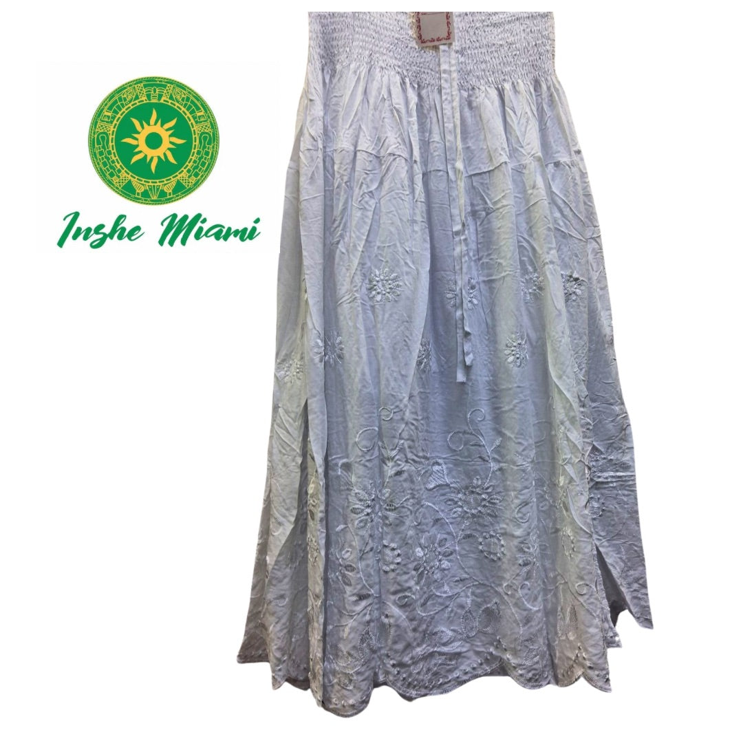 white thread skirt