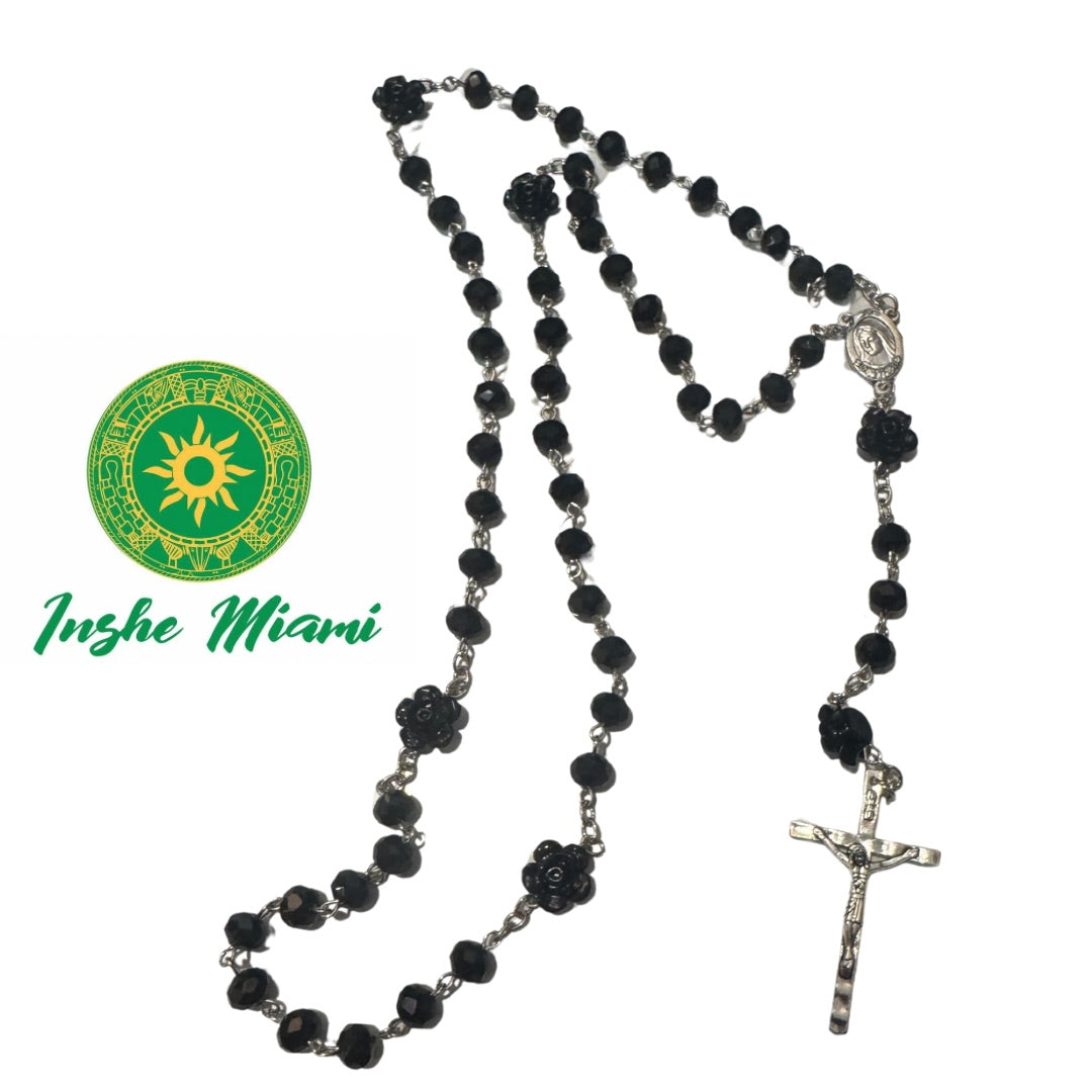 rosaries with flower