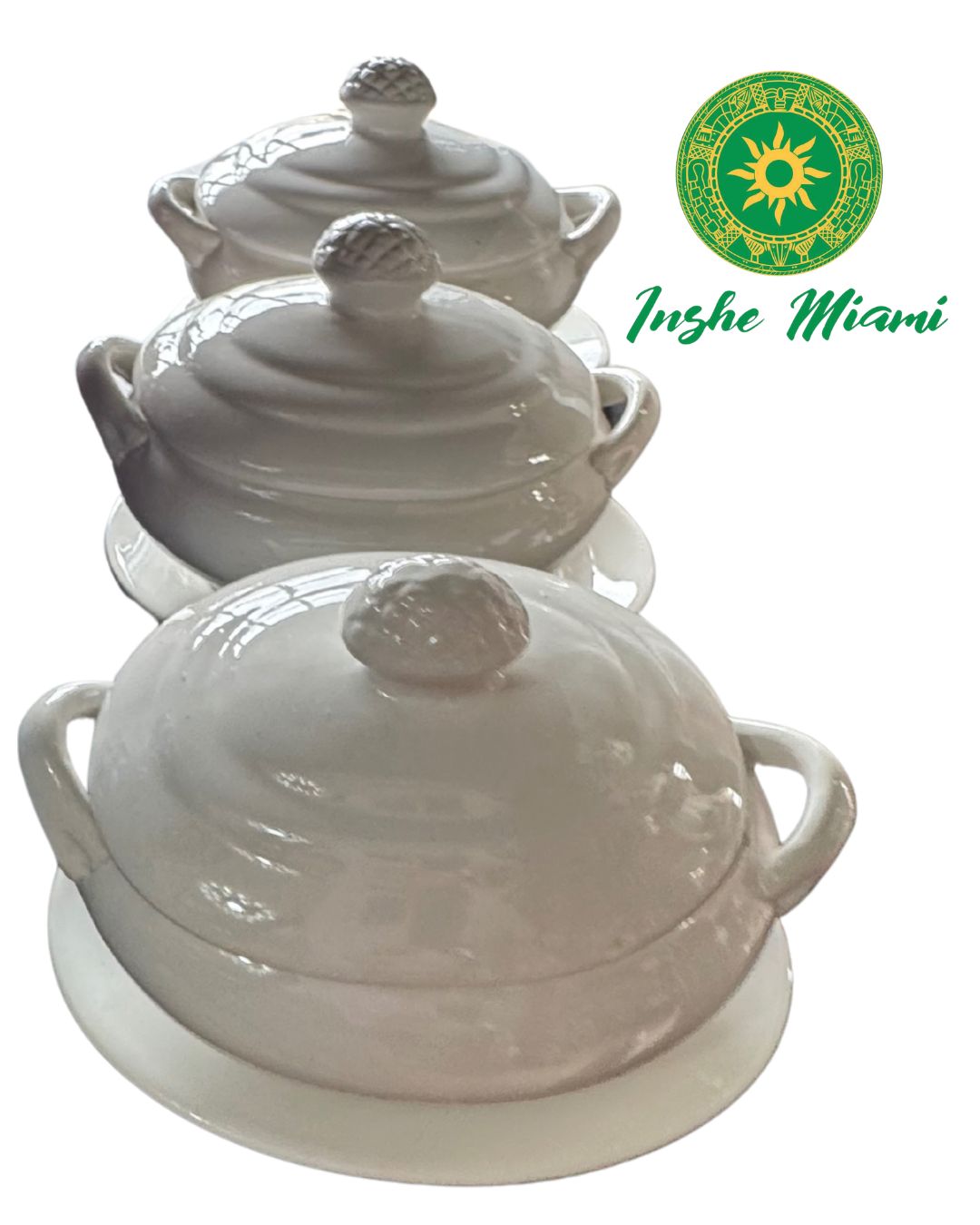 Sopera Blanca con Plato 8"