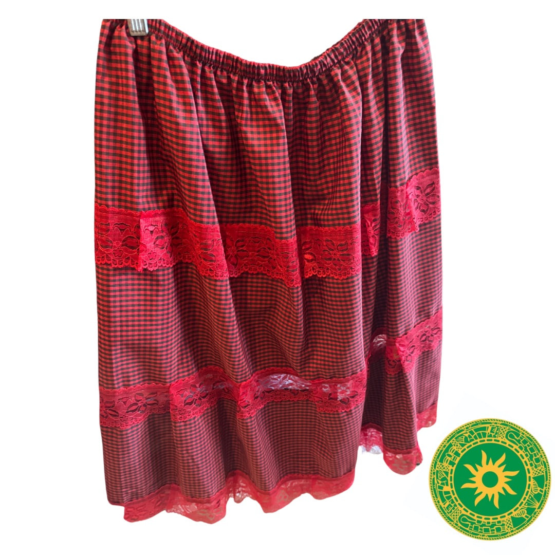 Saya vir Elegua-seremonies rooi en swart