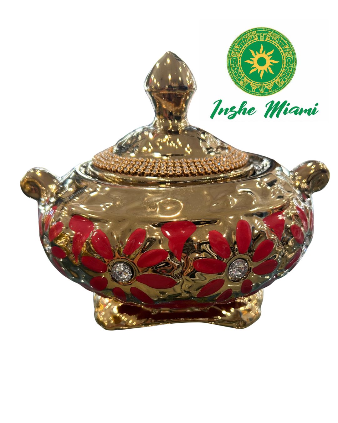 Sopera Chica con Perlas y Flor 8.5" (Elige entre sus opciones)