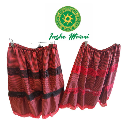 Saya vir Elegua-seremonies rooi en swart