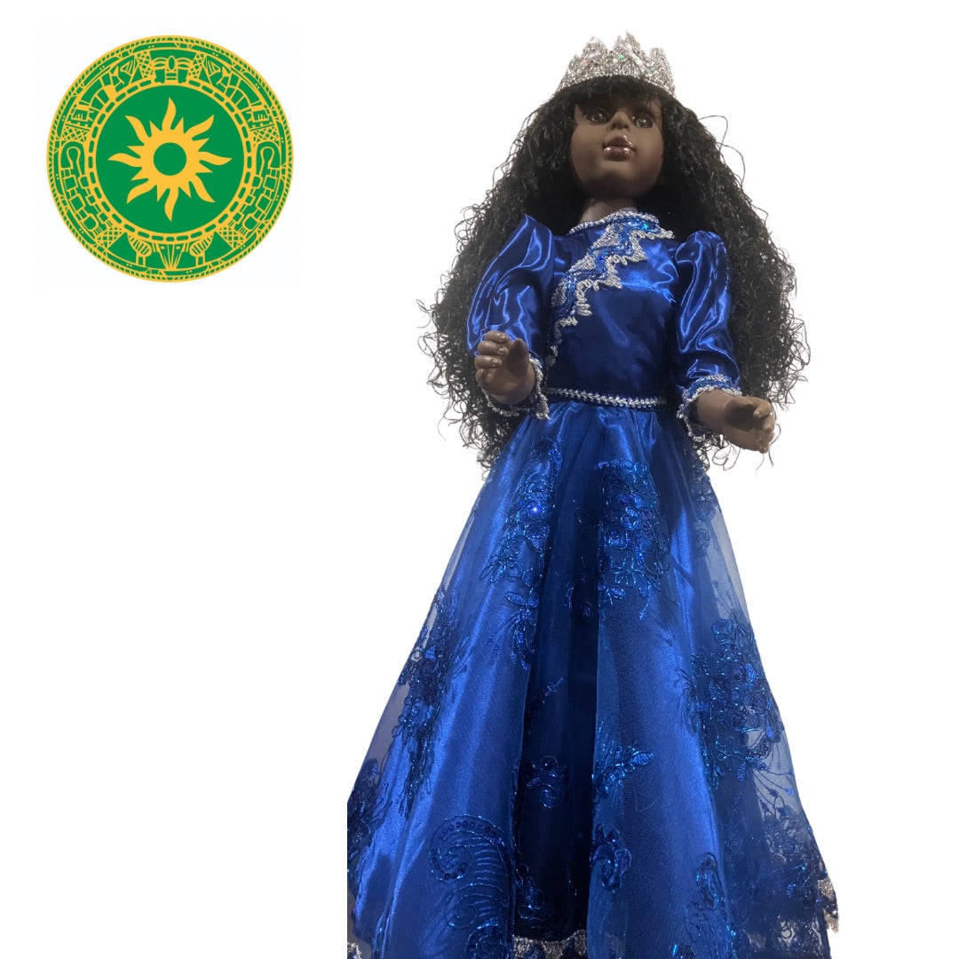 MEDIUM RUBBER DOLLS IN LONG LACE DRESSES