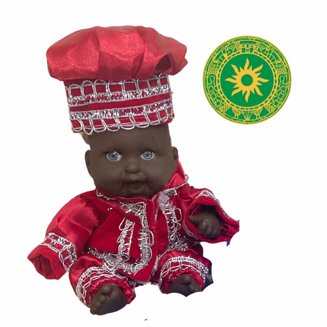 Muñecos de 6" Ibeyi (Jimaguas) Rojo y Azul