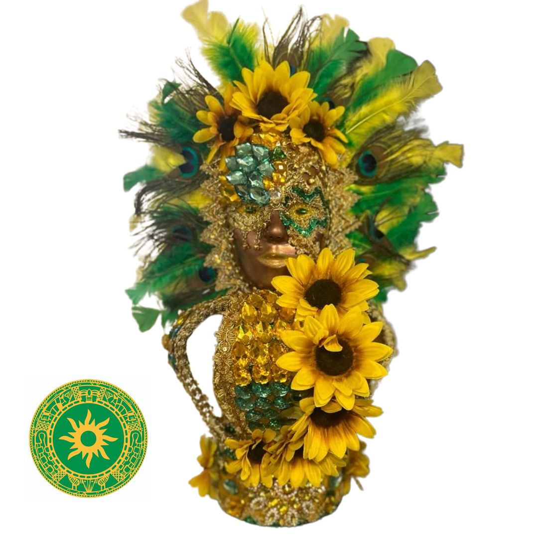 Coronas con Careta Decoradas 8"