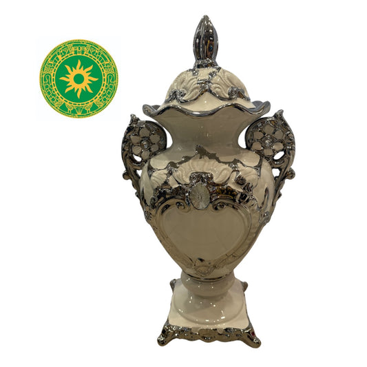 Potiches con Relieve con Perla 24" (Para todos los Santos)