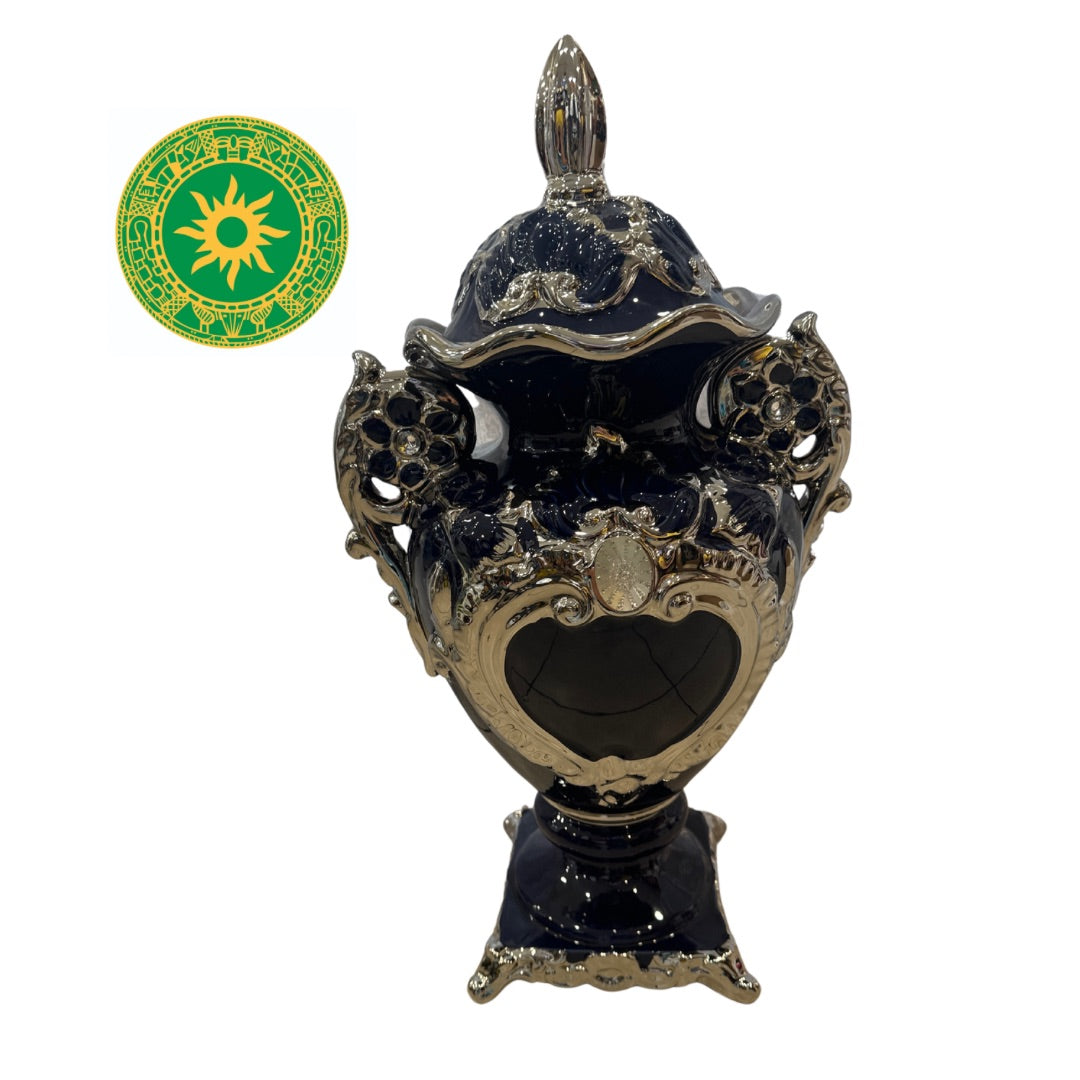 Potiches con Relieve con Perla 24" (Para todos los Santos)