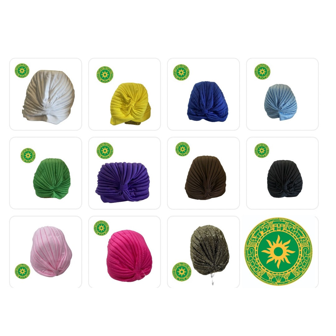 Pleated Elastic Headscarf – Various Colors | Inshe Miami