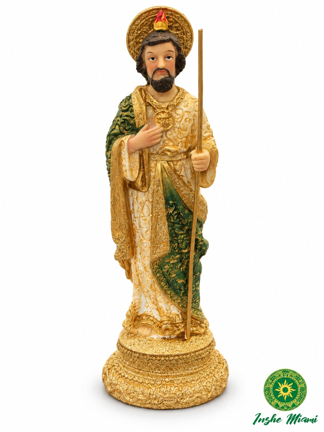 Imagen de San Judas Tadeo con Brillo – Estatua Religiosa 5”, 8” y 12” | St. Jude Statue | Inshe Miami