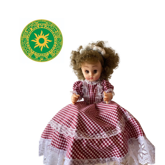 MUÑECAS DE GOMA MEDIANA DE GUINGA (TRAJE LARGO)