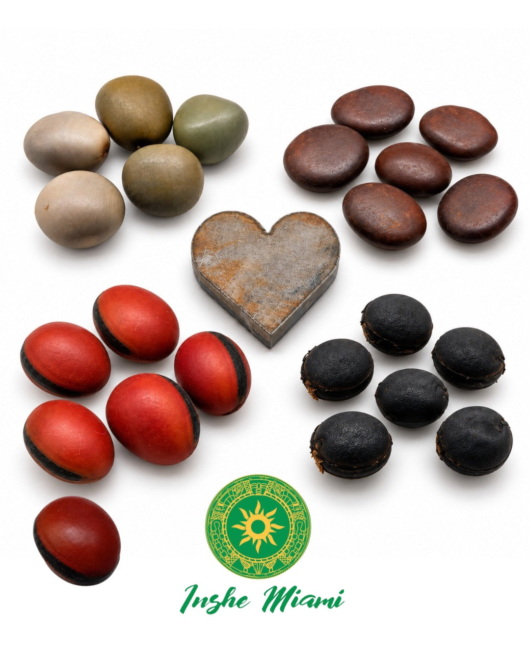 Refuerzo de Changó con Corazón de Hierro 3 x 2.5 in y 24 Semillas