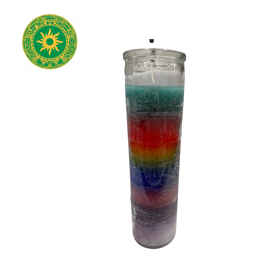 8" glass candles / Full color candles/ 9 colors candle/ Candles