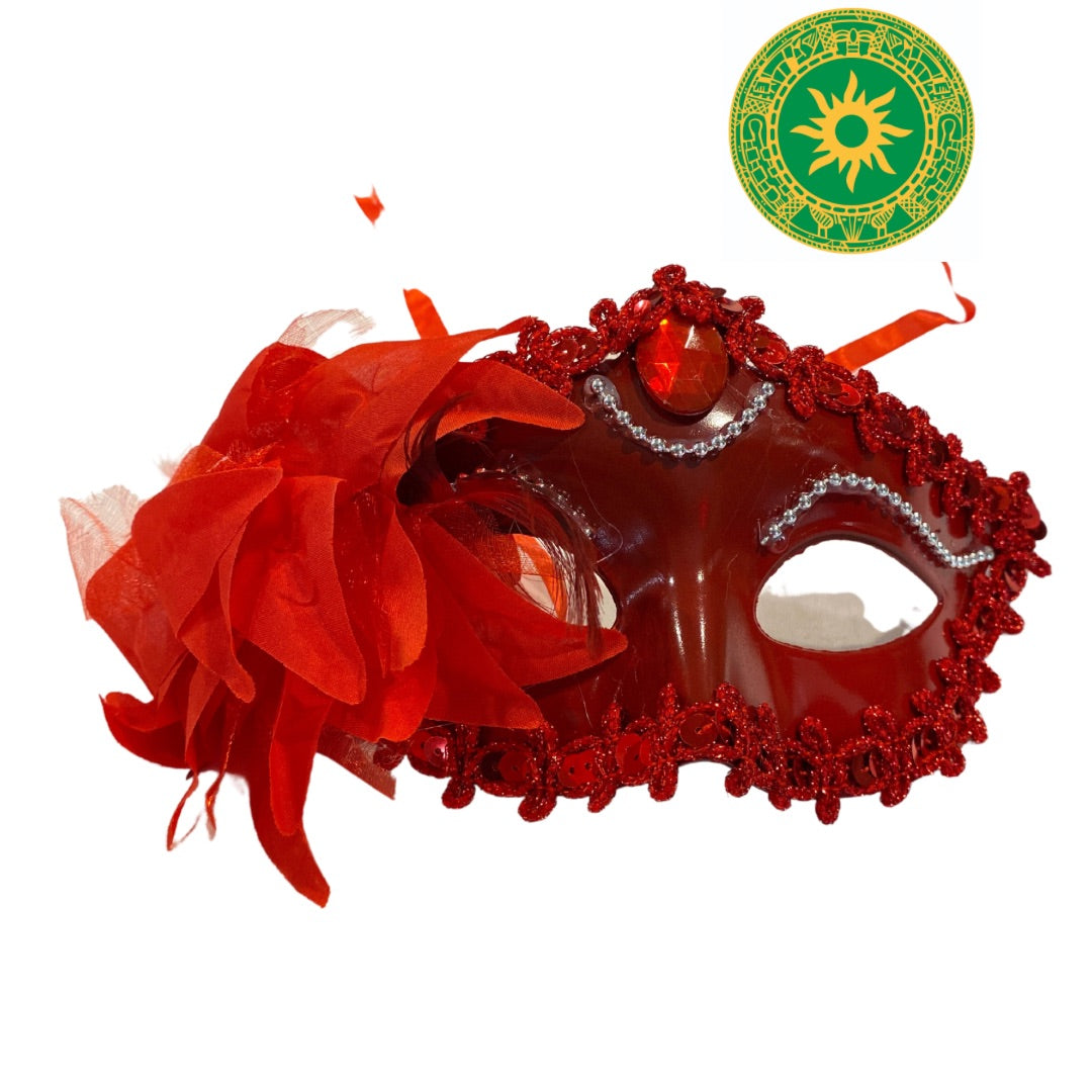 MASK WITH FLOWER