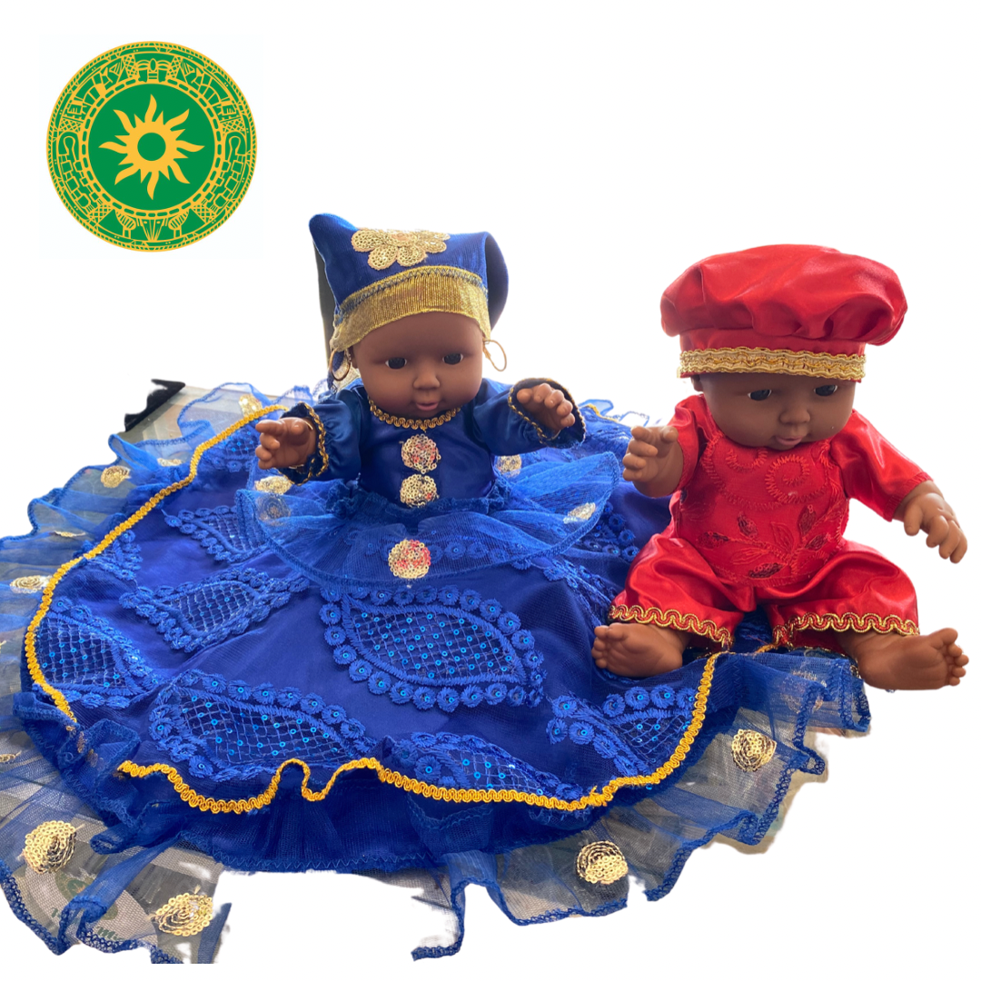 Muñecos de 9" Ibeyis (Rojo o Azul)