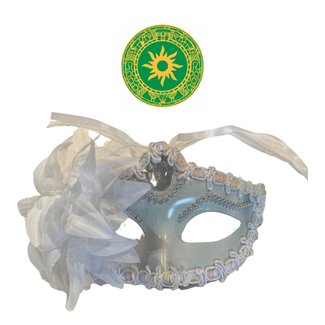 MASK WITH FLOWER