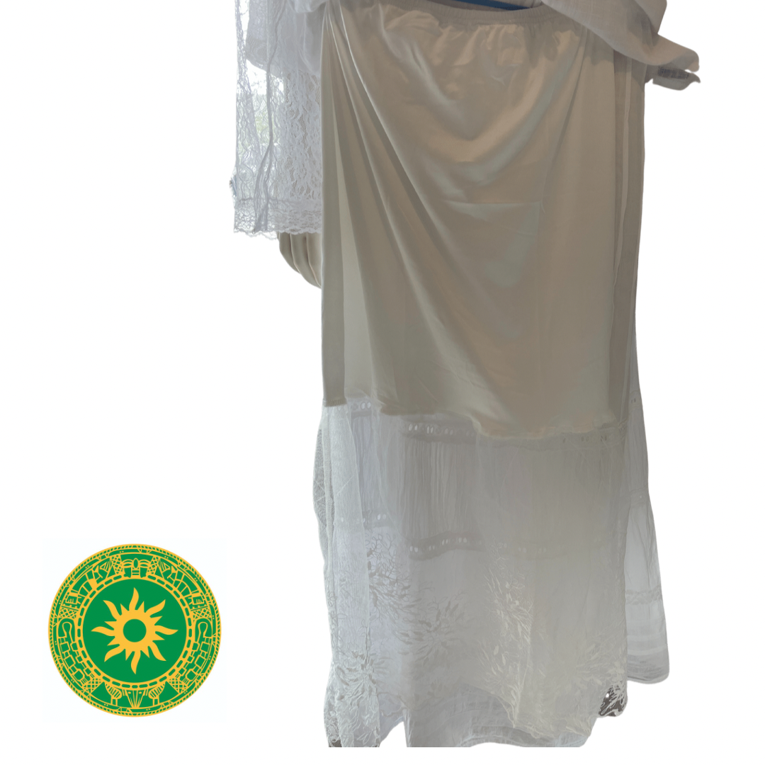 Sayuela Blanca (24”–40”) – Ajustable para Uso Ceremonial Religioso