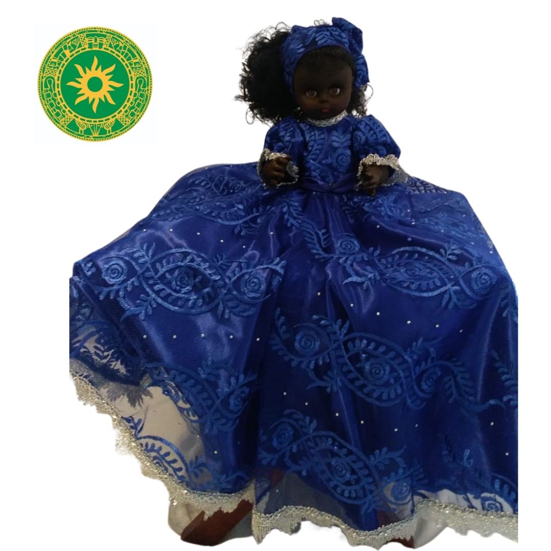 MUÑECAS DE GOMA MEDIANA DE ENCAJE TRAJE LARGO