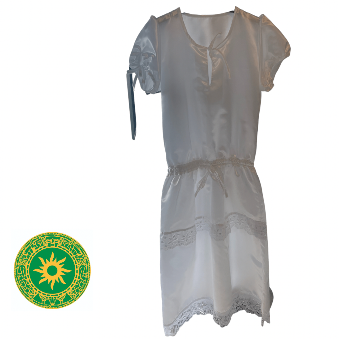 VESTIDO BLANCO DE SATIN