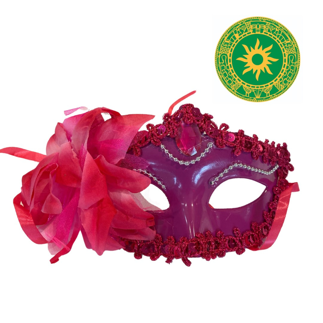 MASK WITH FLOWER