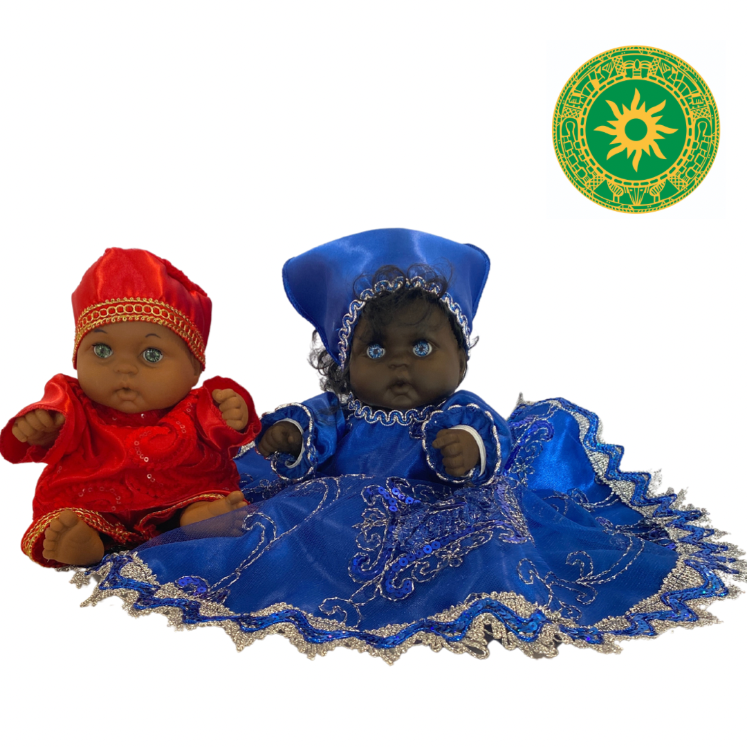 Muñecos de 9" Ibeyis (Rojo o Azul)