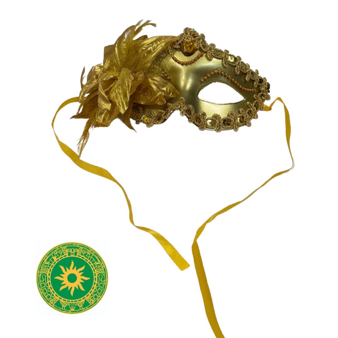 MASK WITH FLOWER