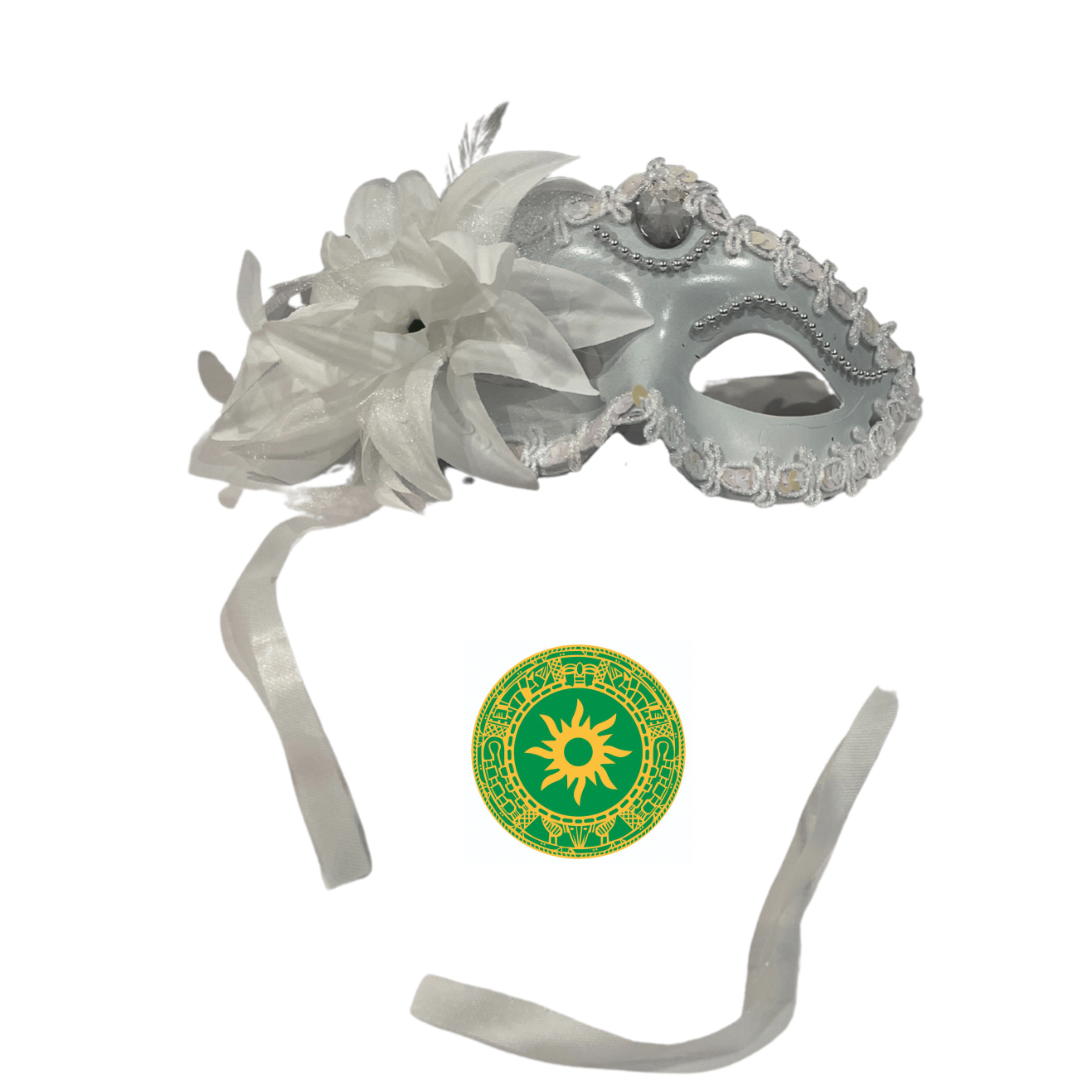 MASK WITH FLOWER